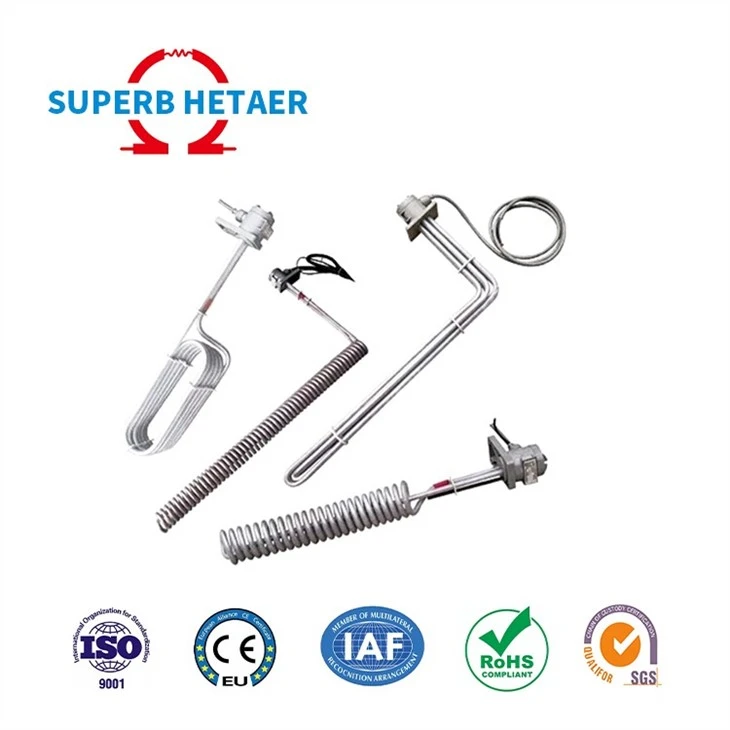 Haney 2kw 3kw Vertical Spiral Heating Tube PTFE Heater Electric Immersion Heater